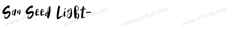 Sun Seed Light字体转换 Sun Seed Light字体转换